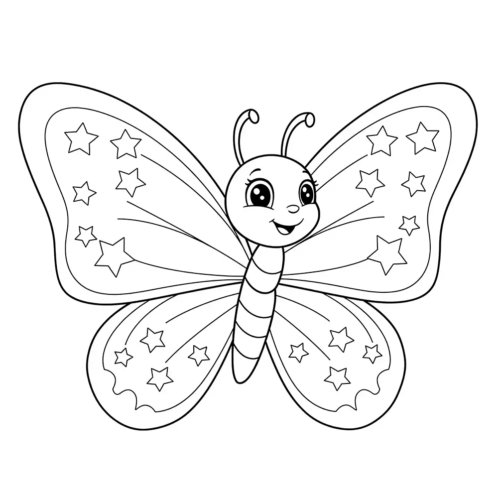 Butterfly Coloring Page