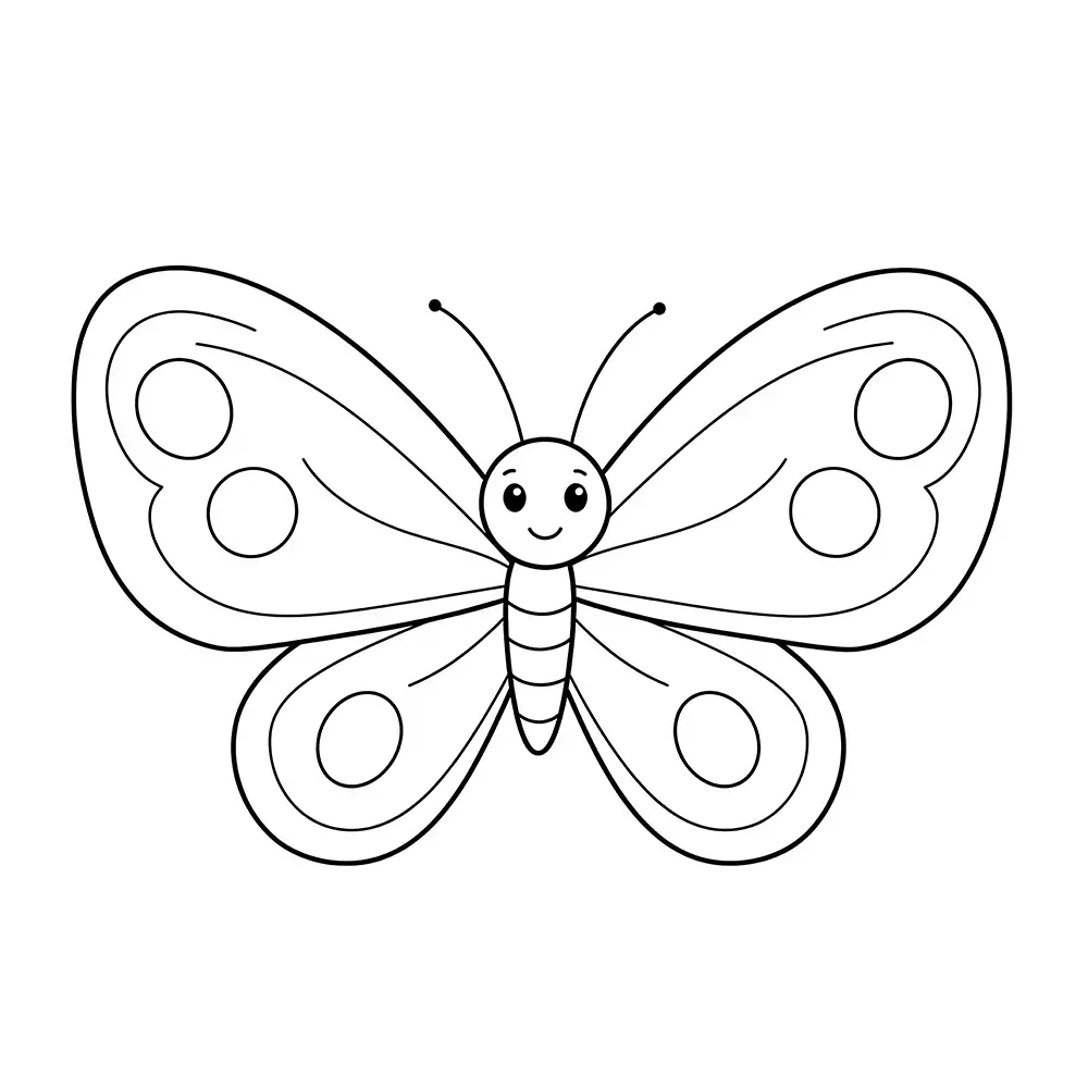 Butterfly Coloring Page for kids